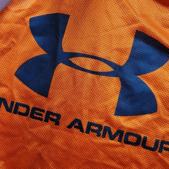 Under Armour Orange Muscle Practice Mesh Jersey One Size - Picture 2 of 6
